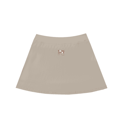 High-Waist Pocketed A-Line Skirt - Tribemodeplus