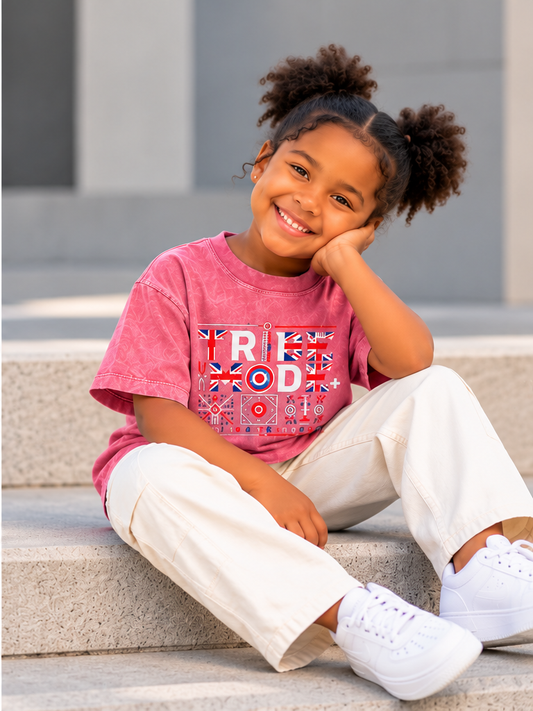 United Kingdom Snow Washed Kids' T-Shirt