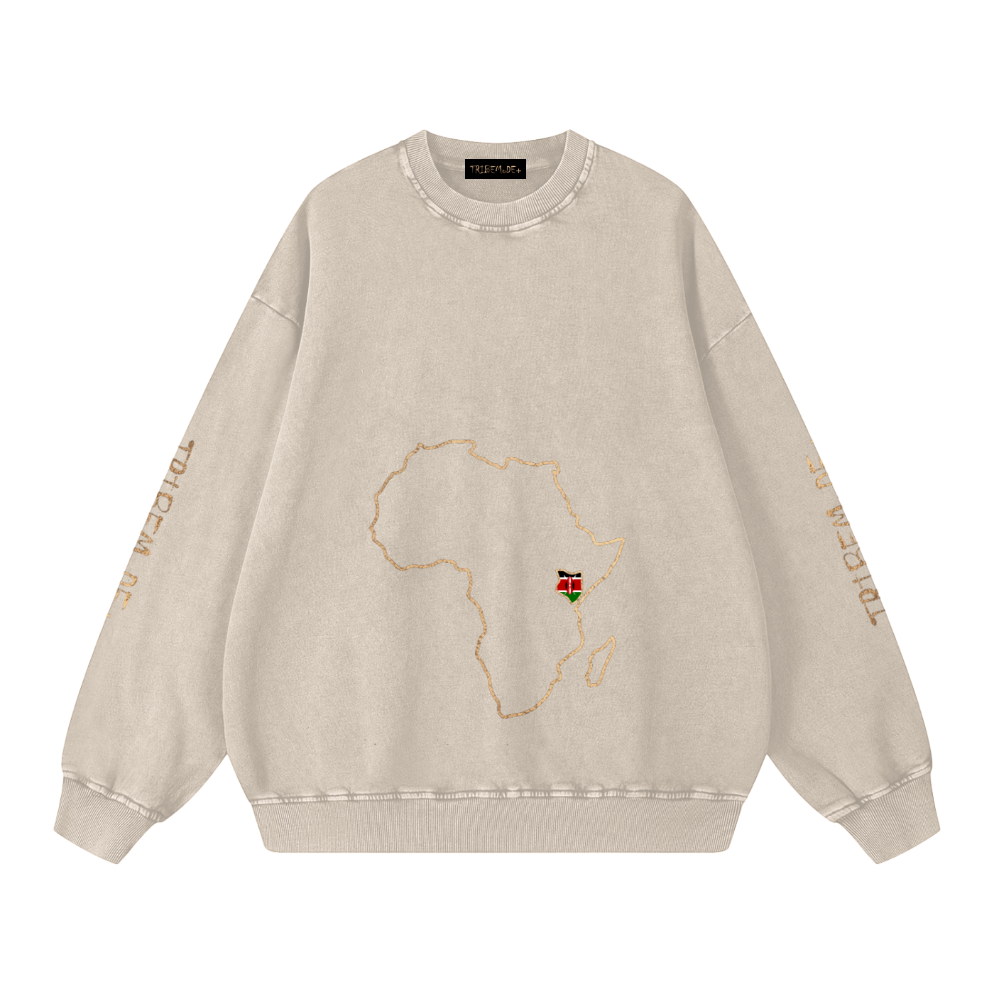 Snow Washed Oversized Sweatshirt - Tribemodeplus