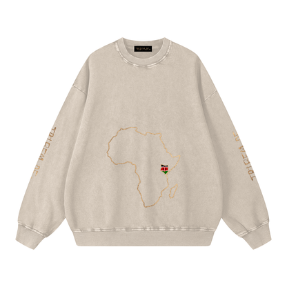 Snow Washed Oversized Sweatshirt - Tribemodeplus