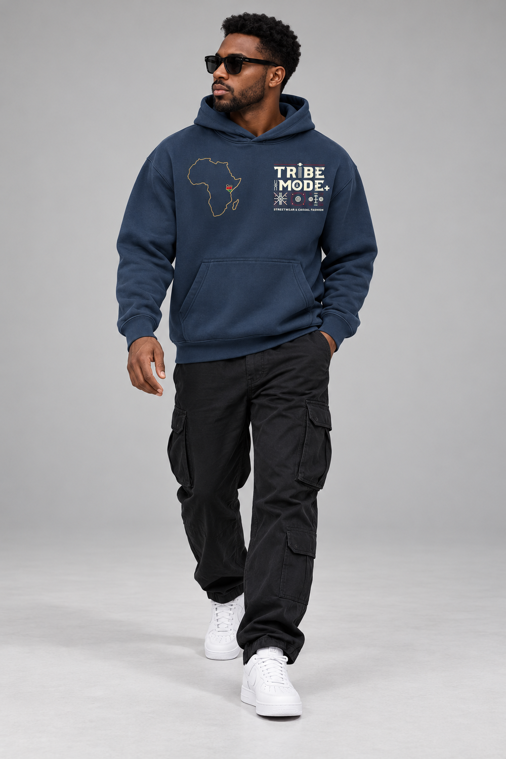 Kenya Fleece Hoodie — Essential Oversized Boxy Fit