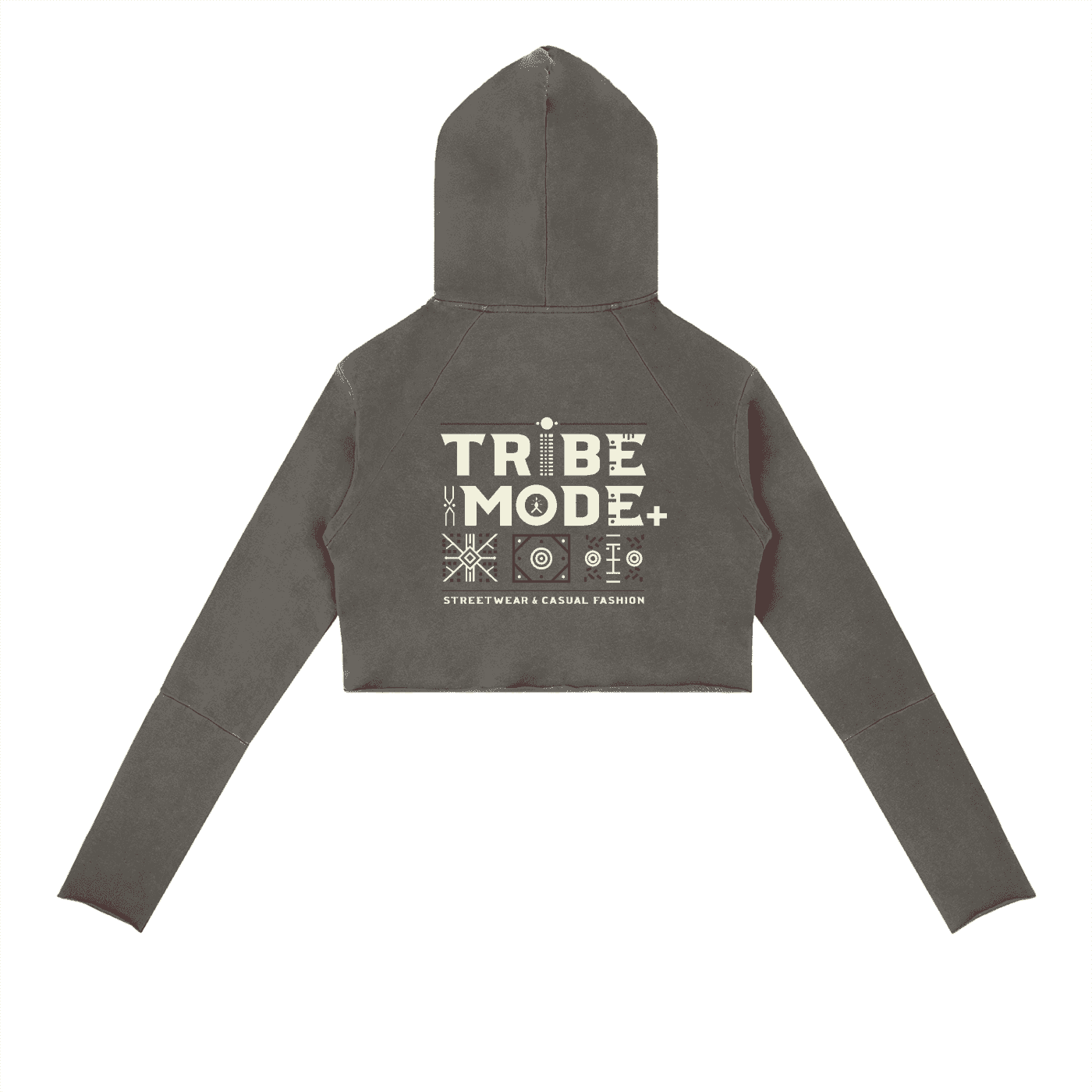 Vintage Washed Raw Edge Hoodie - Tribemodeplus