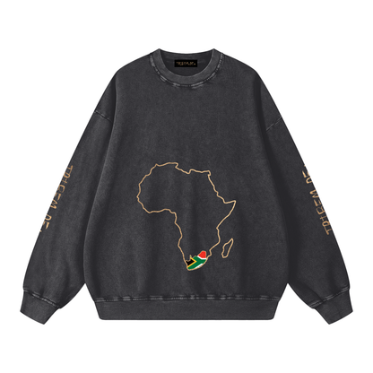 Snow Washed Oversized Sweatshirt - Tribemodeplus