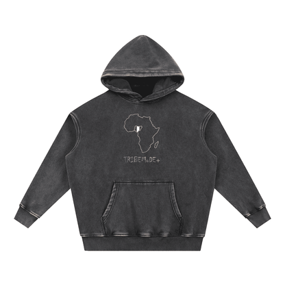 Snow Wash Fleece Oversize Hoodie - Tribemodeplus