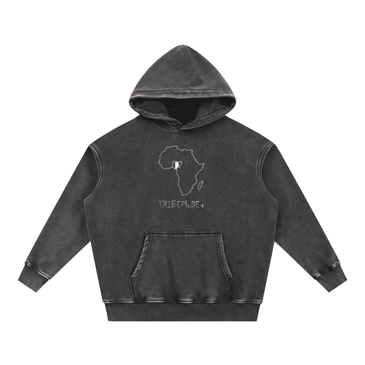 Snow Wash Fleece Oversize Hoodie - Tribemodeplus