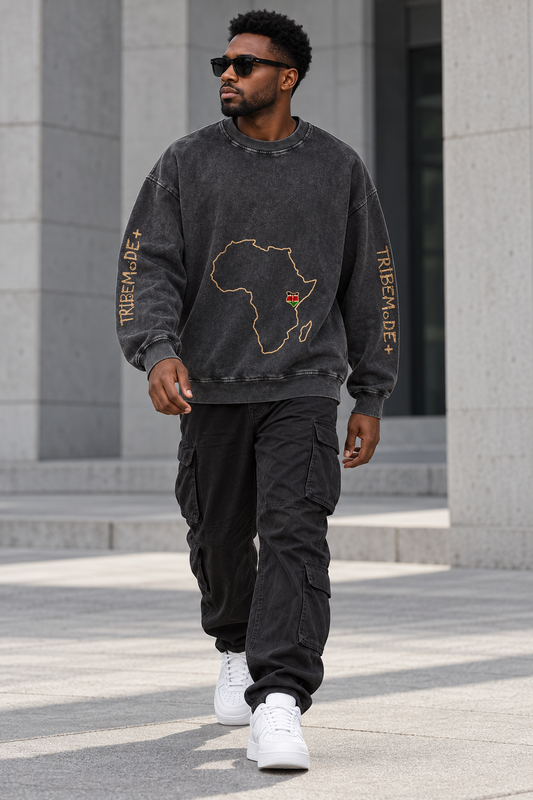 Kenya Oversized Sweatshirt — Snow Washed