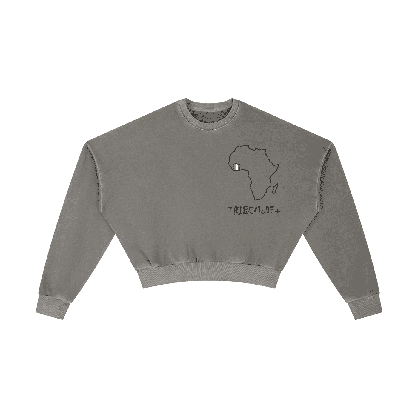 Vintage Washed Cropped Sweatshirt - Tribemodeplus
