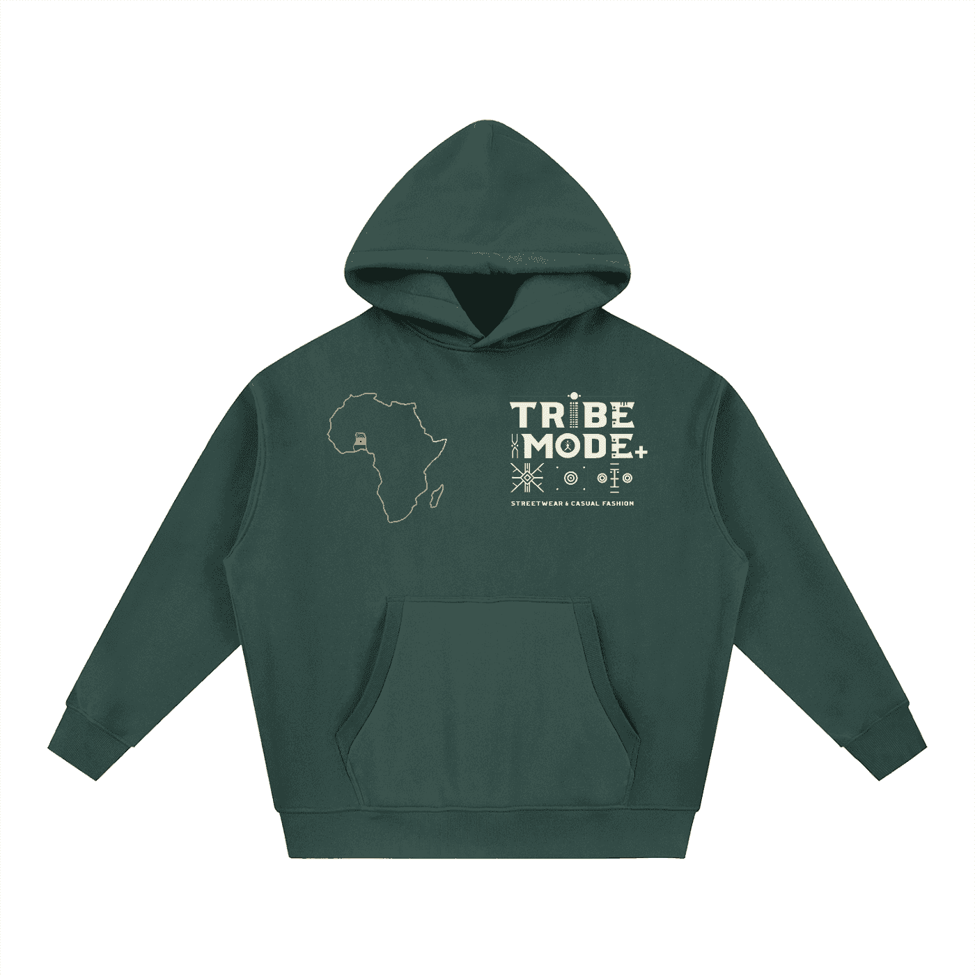 Essential Oversized Boxy Fit Fleece Hoodie - Tribemodeplus