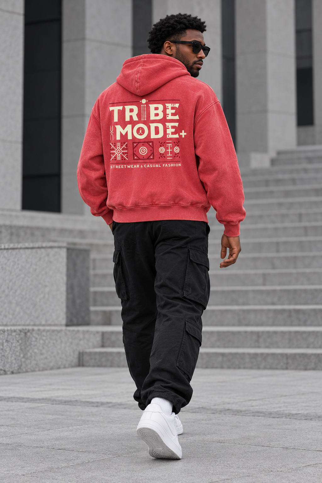 Kenya Oversized Hoodie — Snow Wash Fleece