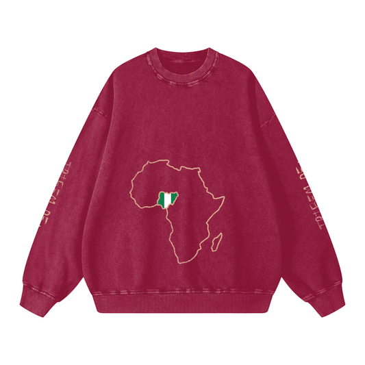 Snow Washed Oversized Sweatshirt - Tribemodeplus