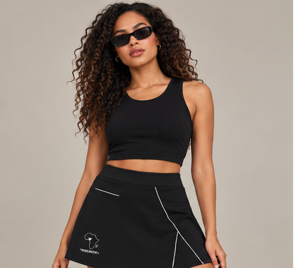 Nigeria A-Line Skirt — High-Waist Pocketed