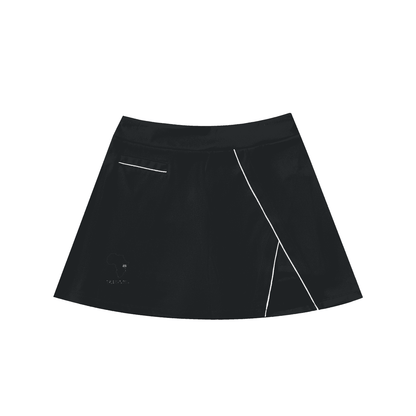 High-Waist Pocketed A-Line Skirt - Tribemodeplus