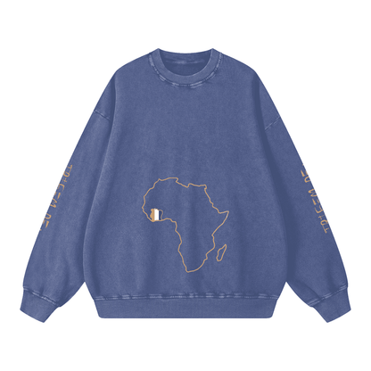 Snow Washed Oversized Sweatshirt - Tribemodeplus