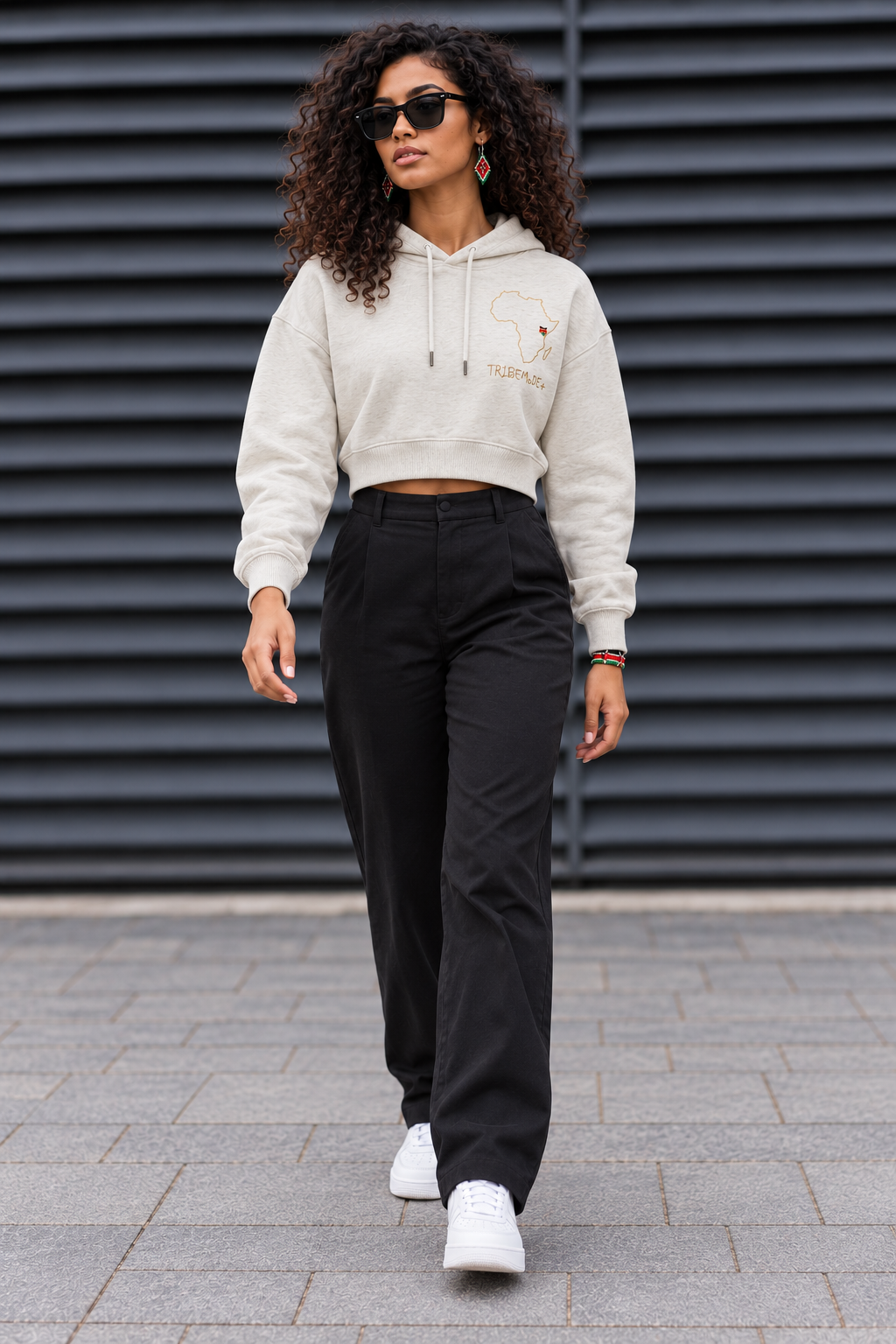 Kenya Cropped Hoodie — Essential