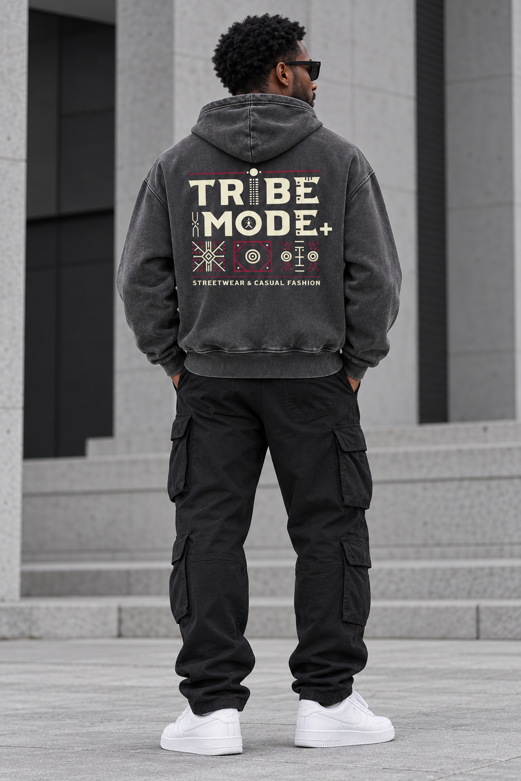 Kenya Oversized Hoodie — Snow Wash Fleece