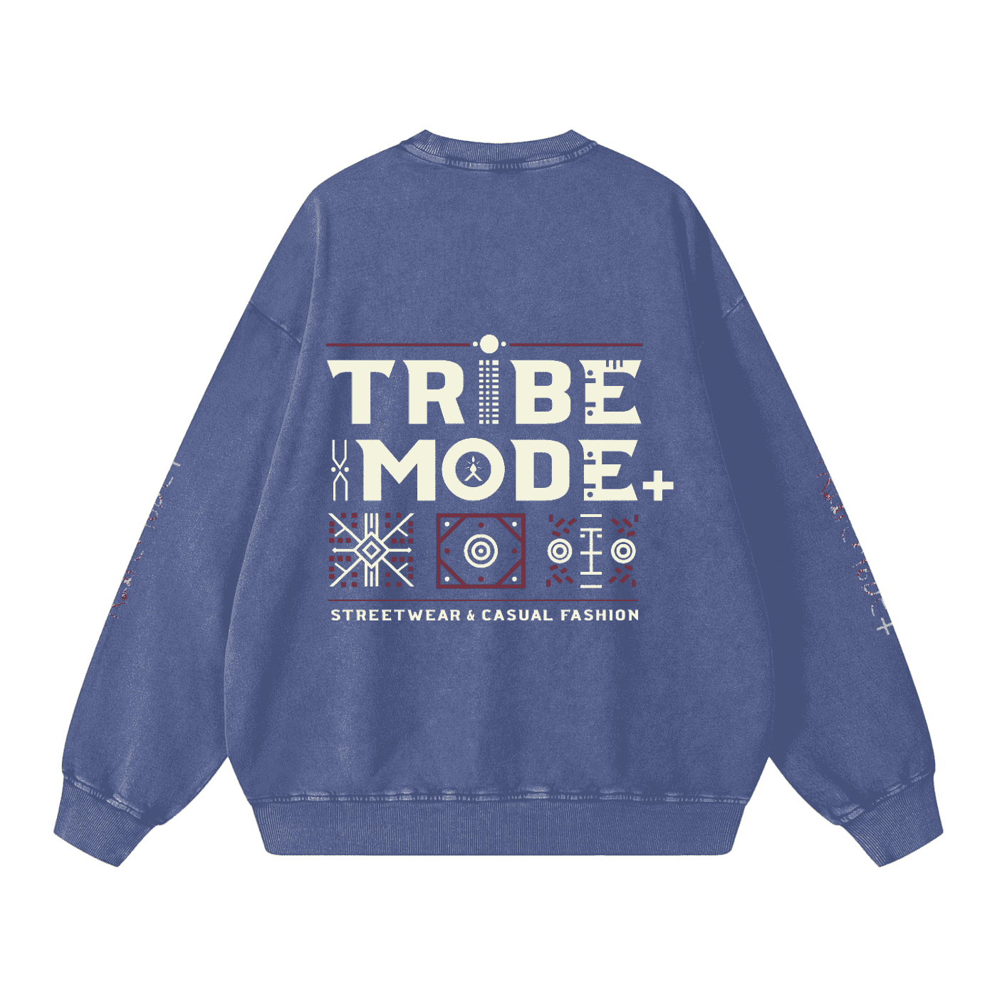 Snow Washed Oversized Sweatshirt - Tribemodeplus