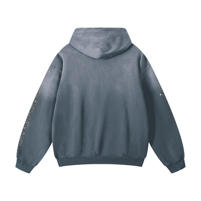Heavyweight Sunfade Oversized Hoodie - Tribemodeplus