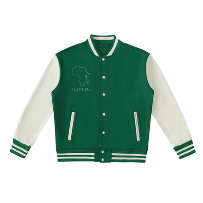 Two-Tone Fleeced Varsity Jacket - Tribemodeplus