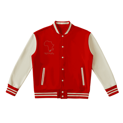 Two-Tone Fleeced Varsity Jacket - Tribemodeplus