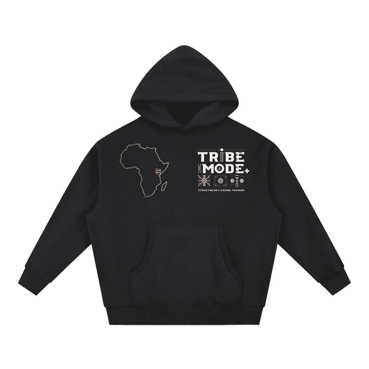 Essential Oversized Boxy Fit Fleece Hoodie - Tribemodeplus