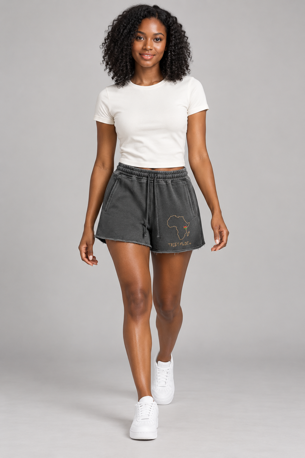 Kenya Shorts — Snow Washed Raw Edge