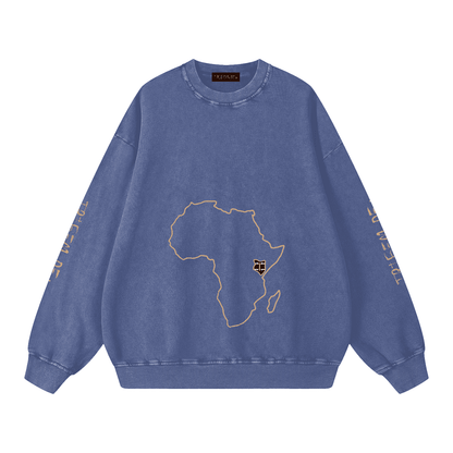 Snow Washed Oversized Sweatshirt - Tribemodeplus