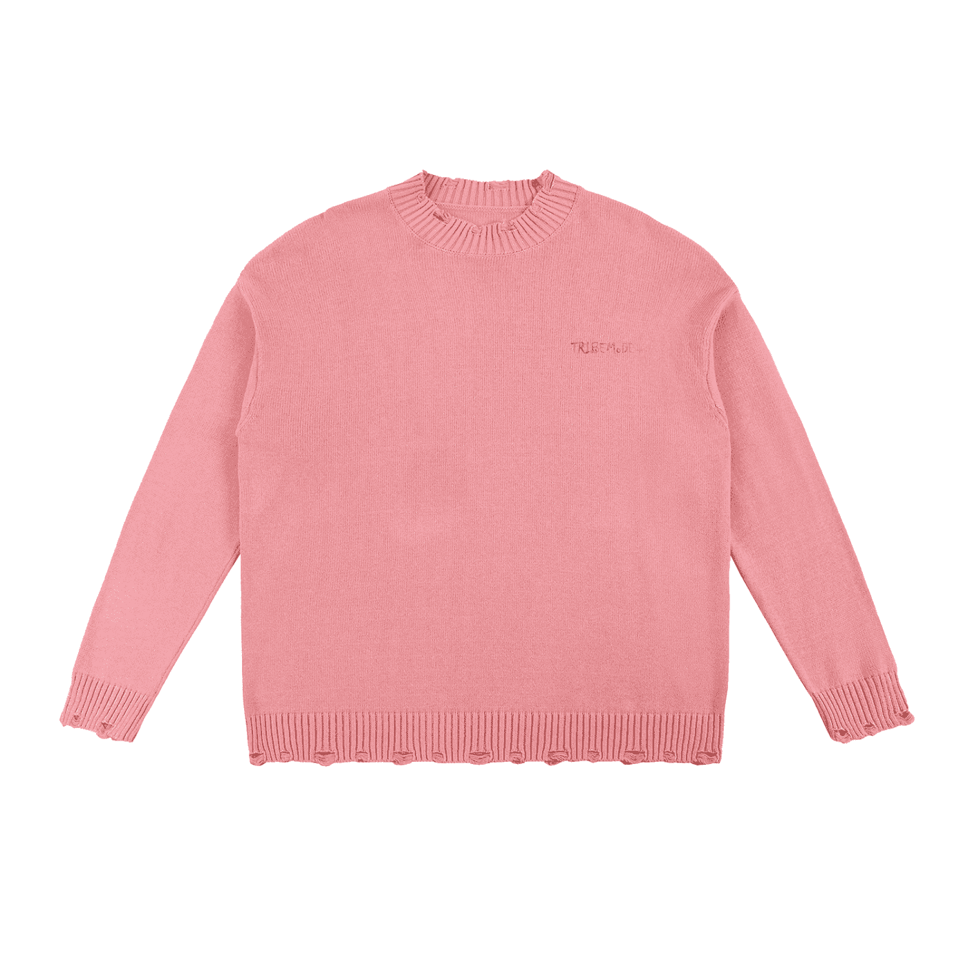 Vintage Washed Hand-Frayed Sweater - Tribemodeplus