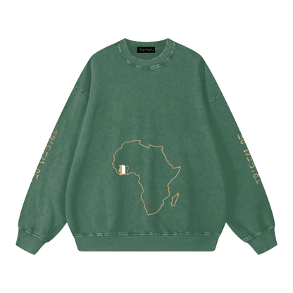 Snow Washed Oversized Sweatshirt - Tribemodeplus