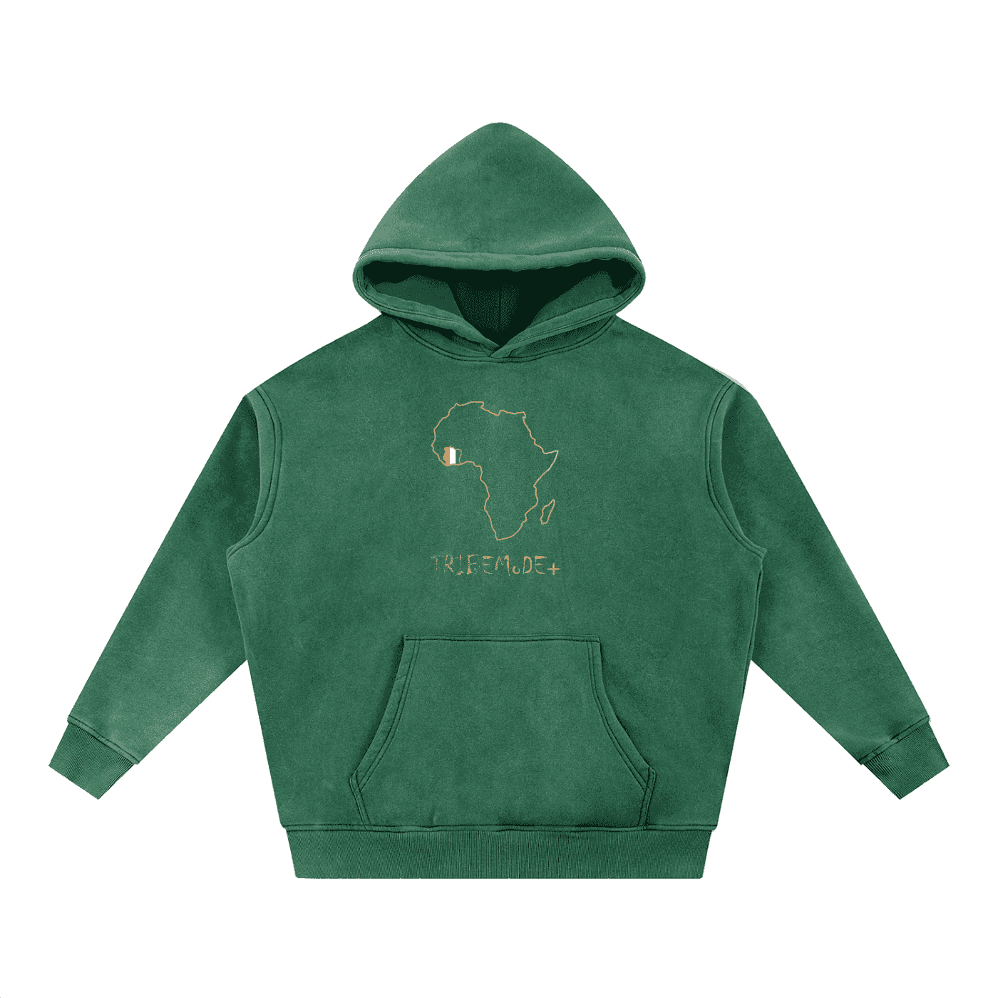 Snow Wash Fleece Oversize Hoodie - Tribemodeplus