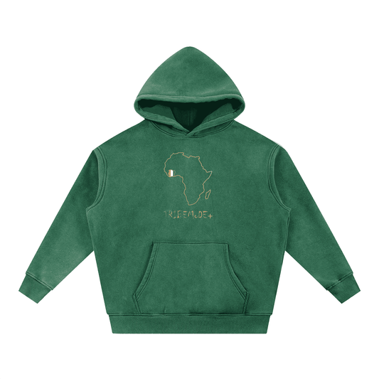 Snow Wash Fleece Oversize Hoodie - Tribemodeplus