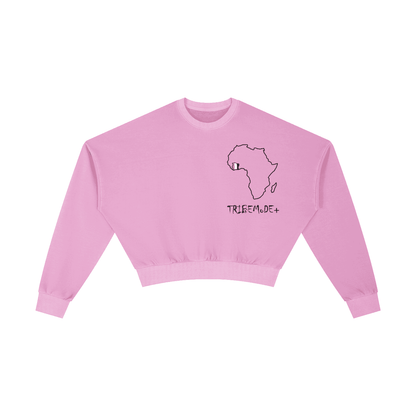 Vintage Washed Cropped Sweatshirt - Tribemodeplus