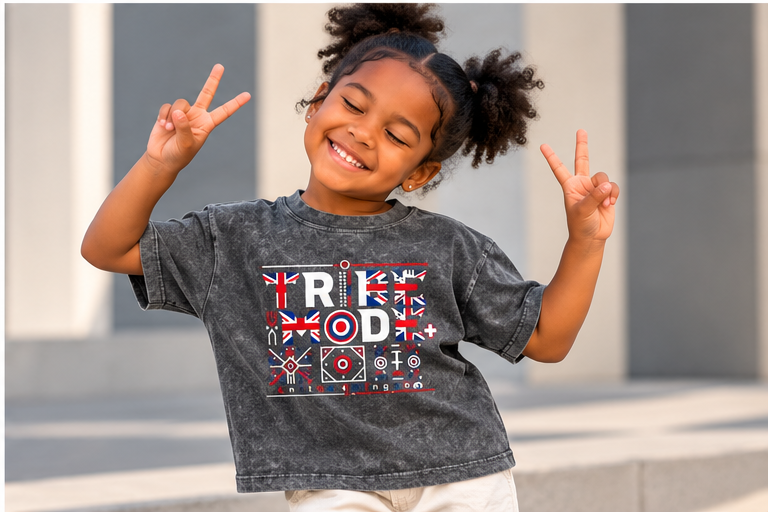 United Kingdom Snow Washed Kids' T-Shirt