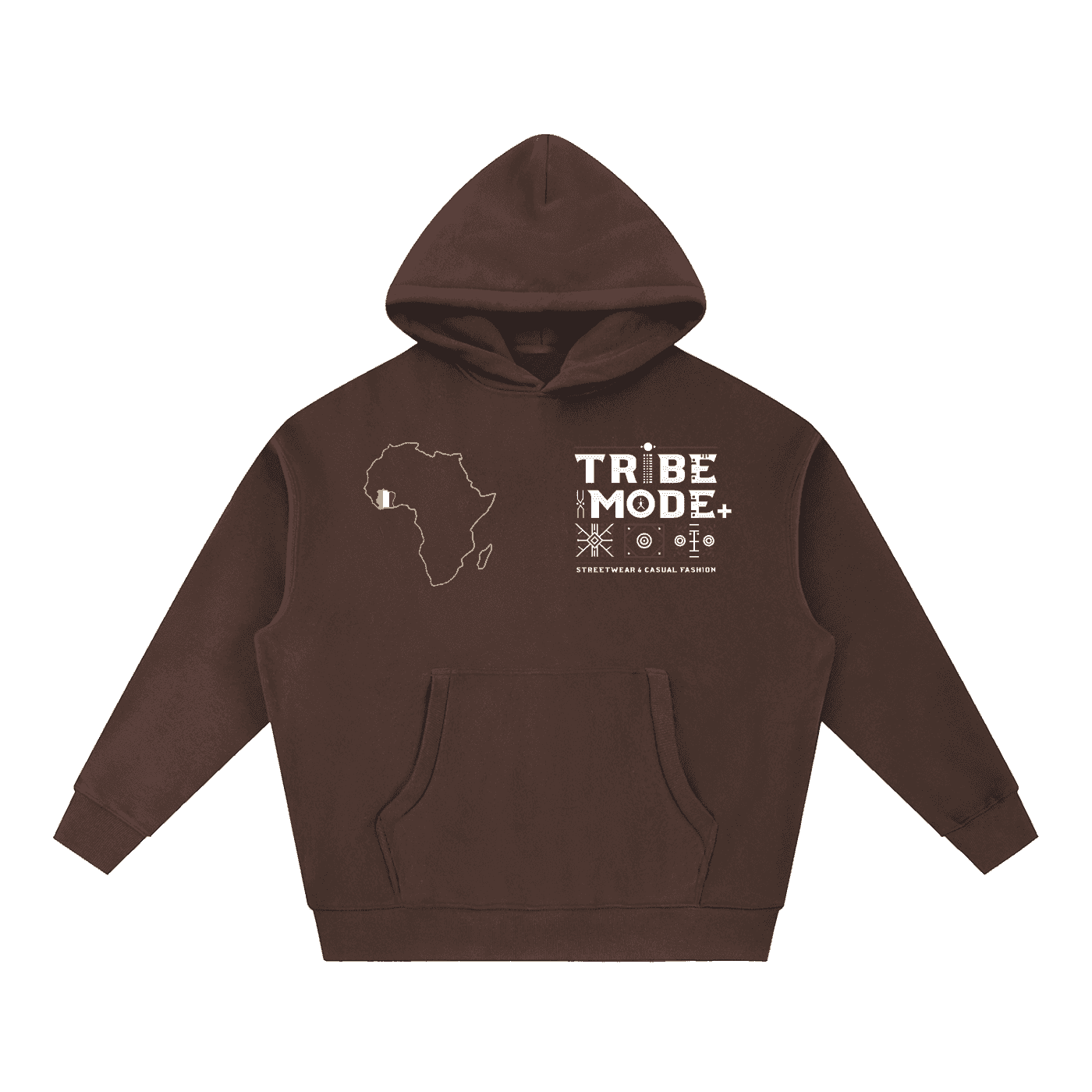 Essential Oversized Boxy Fit Fleece Hoodie - Tribemodeplus