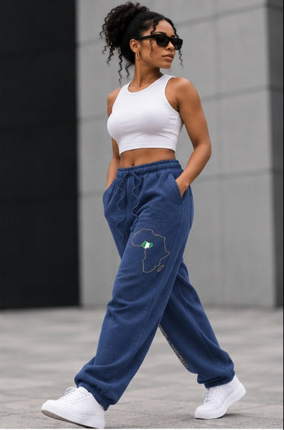 Nigeria Sweatpants — Sunfade Fleeced