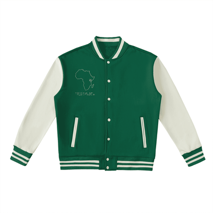 Two-Tone Fleeced Varsity Jacket - Tribemodeplus