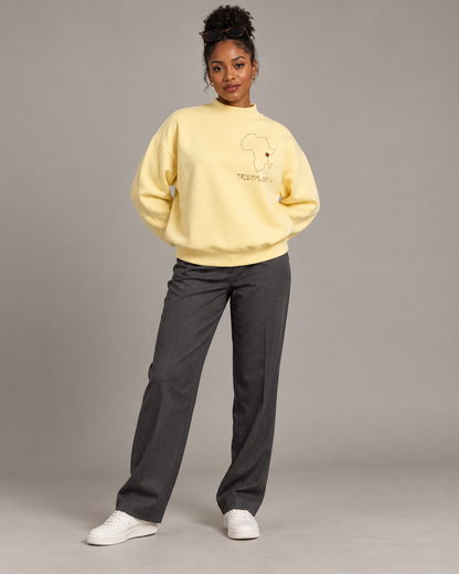Kenya Sweatshirt — Essential Fleece Mock-Neck Crew