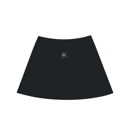 High-Waist Pocketed A-Line Skirt - Tribemodeplus