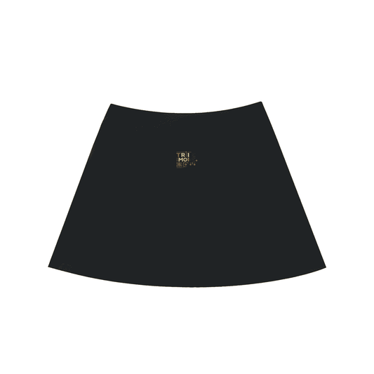 High-Waist Pocketed A-Line Skirt - Tribemodeplus