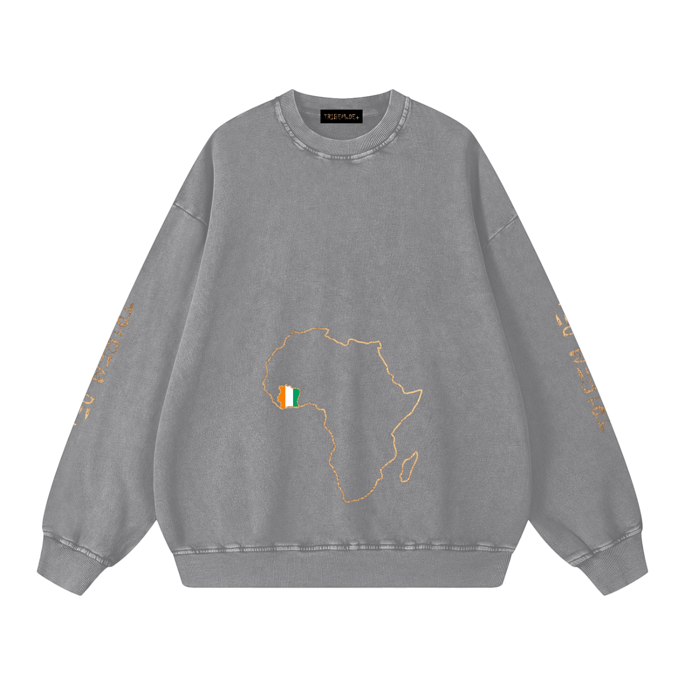 Snow Washed Oversized Sweatshirt - Tribemodeplus