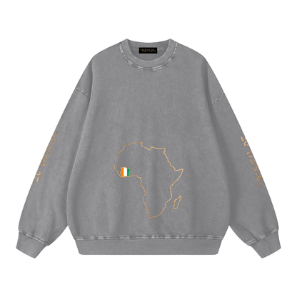 Snow Washed Oversized Sweatshirt - Tribemodeplus