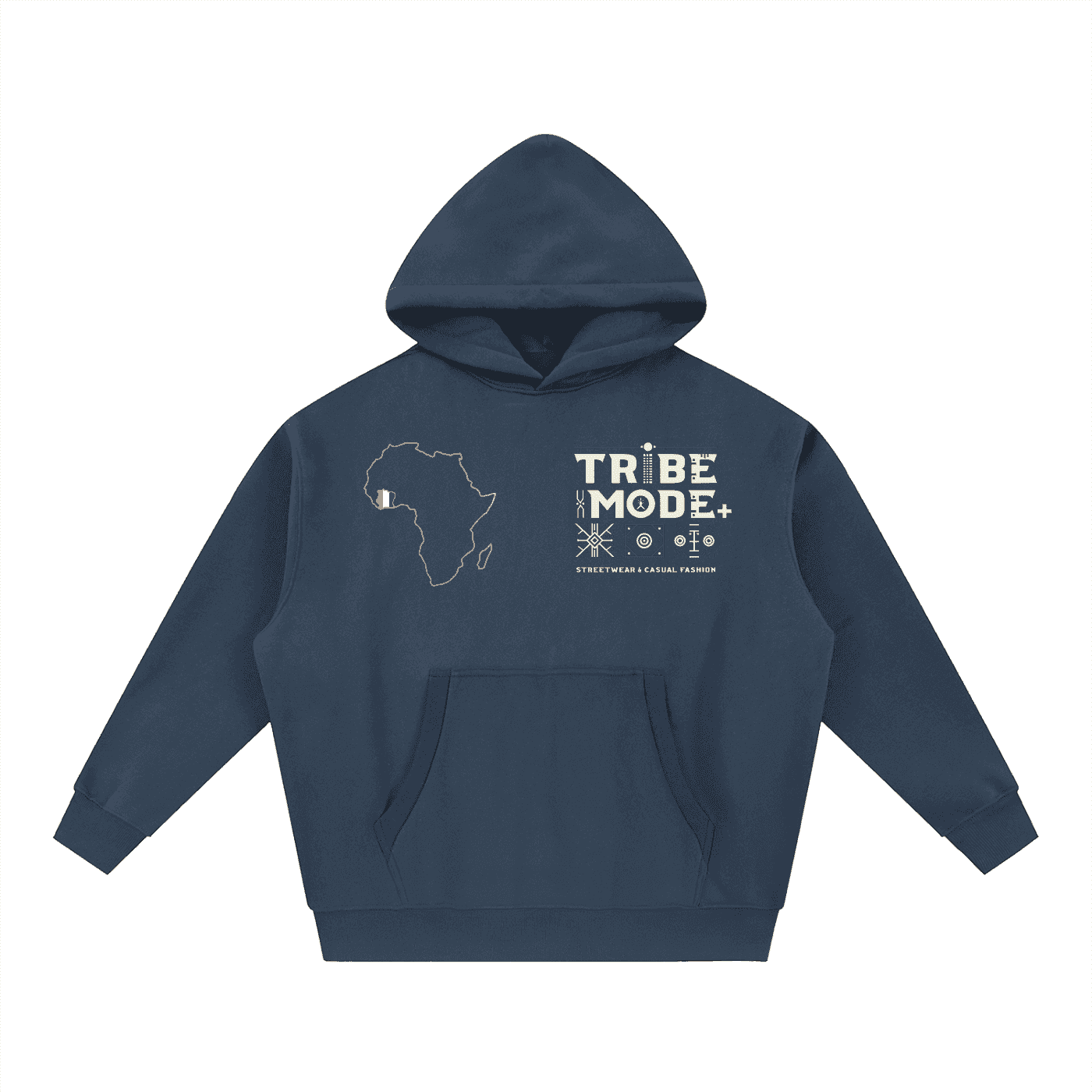 Essential Oversized Boxy Fit Fleece Hoodie - Tribemodeplus