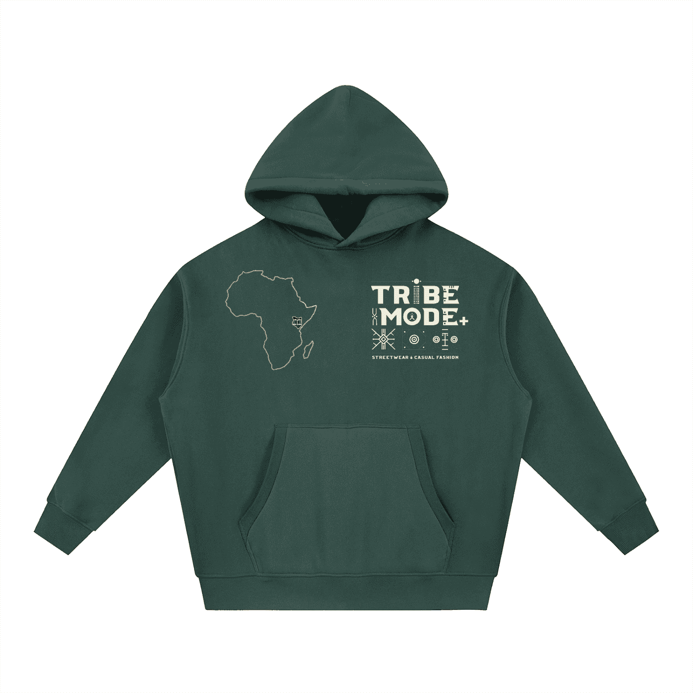Essential Oversized Boxy Fit Fleece Hoodie - Tribemodeplus