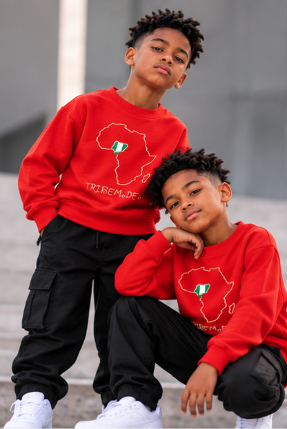 Nigeria Kids' Sweatshirt — Essential Fleece
