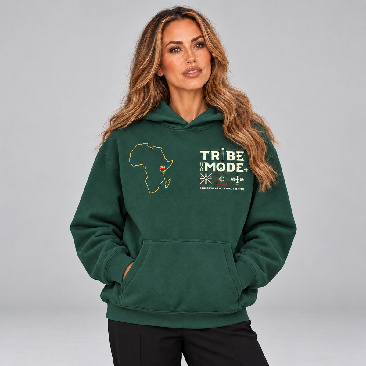 Kenya Fleece Hoodie — Essential Oversized Boxy Fit