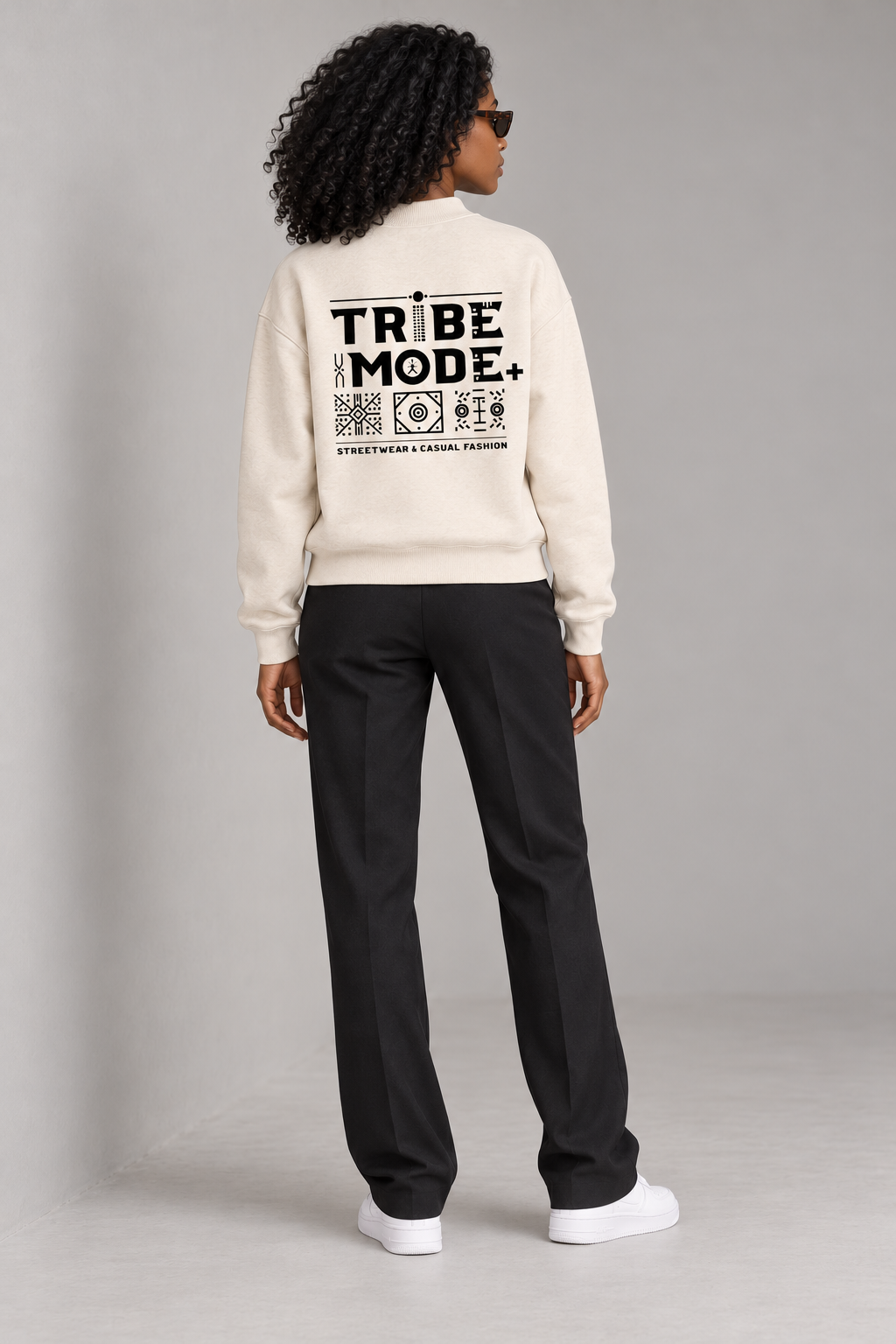 Kenya Sweatshirt — Essential Fleece Mock-Neck Crew