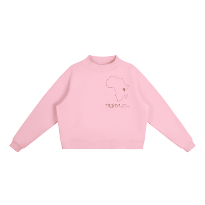 Essential Fleece Mock-Neck Crew Sweatshirt - Tribemodeplus