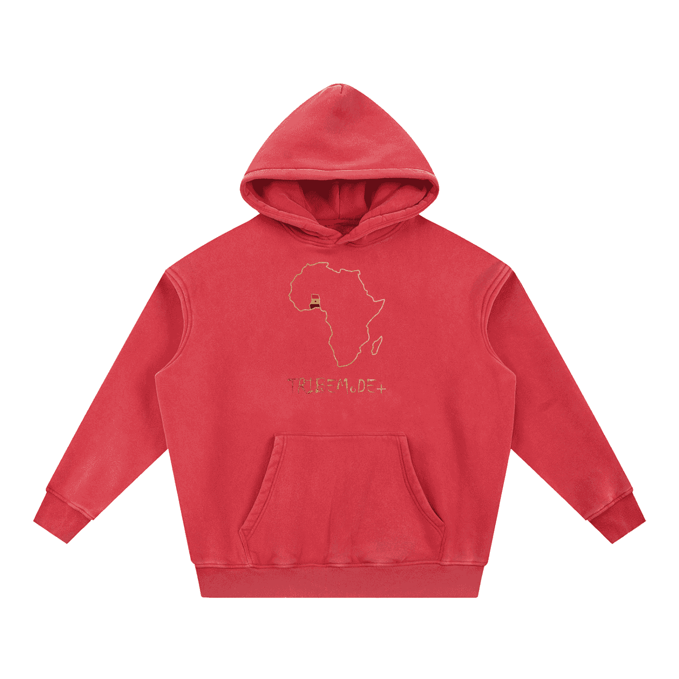 Snow Wash Fleece Oversize Hoodie - Tribemodeplus