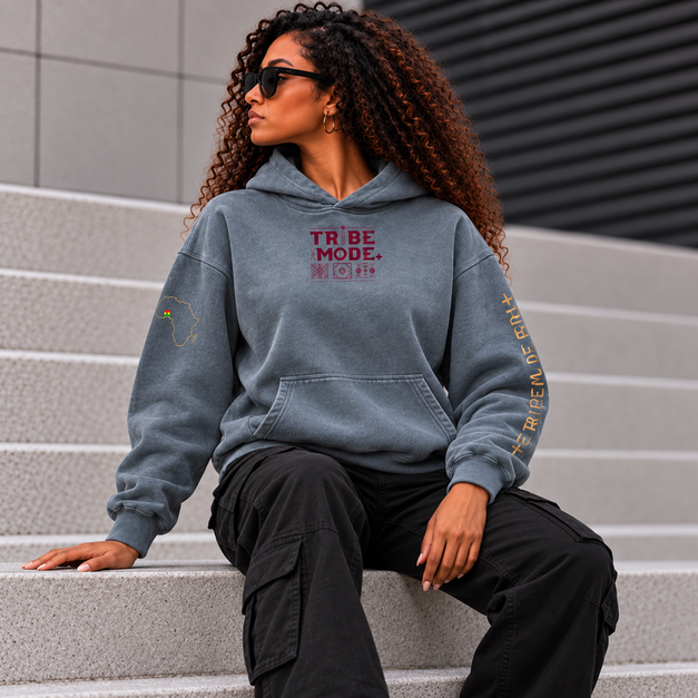 Ghana Oversized Hoodie  —  Heavyweight Sunfade
