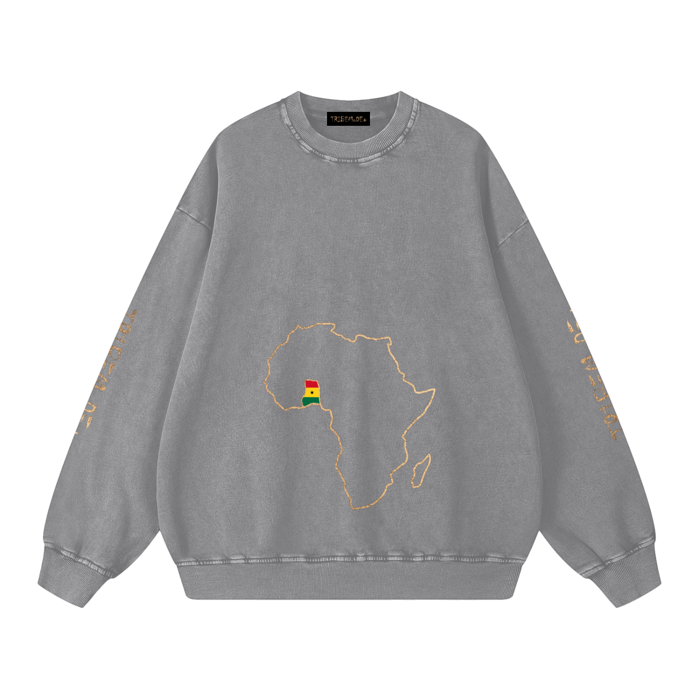 Snow Washed Oversized Sweatshirt - Tribemodeplus
