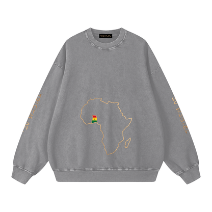 Snow Washed Oversized Sweatshirt - Tribemodeplus